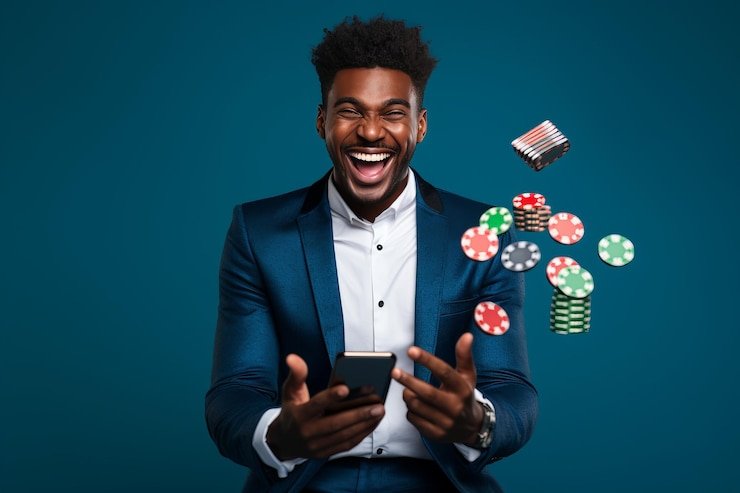 Antarmuka permainan Lucky Number menampilkan pilihan taruhan, chip, dan statistik hasil sebelumnya